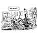 Oliver Schopf, editorial cartoons from Austria, cartoonist from Austria, Austrian illustrations, illustrator from Austria, editorial cartoon austria europe 2008 airline company aua austrian airlines  as patient