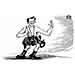 Oliver Schopf, editorial cartoons from Austria, cartoonist from Austria, Austrian illustrations, illustrator from Austria, editorial cartoon austria europe 2009 darabos minister of defence