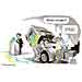 Oliver Schopf, politischer Karikaturist aus Österreich, politische Karikaturen aus Österreich, Karikatur Illustrationen Politik Politiker Deutschland 2011: fdp roesler parteitag rede liefern starterkabel lkw batterie laden

