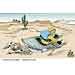 Oliver Schopf, politischer Karikaturist aus Österreich, politische Karikaturen aus Österreich, Karikatur Illustrationen Politik Politiker Deutschland 2011 westerwelle libyen wueste rudern boot sand wuestenschiff sahara
