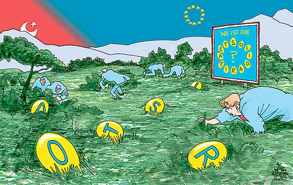 Oliver Schopf, politischer Karikaturist aus Österreich, politische Karikaturen aus Österreich, Karikatur Cartoon Illustrationen Politik Politiker Europa 2016 : EU EUROPA SOLIDARITÄT OSTERN EIER EIERSUCHE FRÜHLING WIESE MERKEL TÜRKEI 











