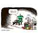 Oliver Schopf, editorial cartoons from Austria, cartoonist from Austria, Austrian illustrations, illustrator from Austria, editorial cartoon politics politician Europe 2011 e coli cucumber bacteria police trace dog health investigation