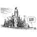Oliver Schopf, politischer Karikaturist aus Österreich, politische Karikaturen aus Österreich, Karikatur Illustrationen Politik Politiker Europa 2010: eu euro waehrung finanz architektur gotik stuetzpfeiler strebepfeiler
