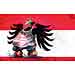 Oliver Schopf, editorial cartoons from Austria, cartoonist from Austria, Austrian illustrations, illustrator from Austria, editorial cartoon politics politician Austria 2011: eagle public administration sport run fat snail
