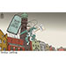 Oliver Schopf, politischer Karikaturist aus Österreich, politische Karikaturen aus Österreich, Karikatur Cartoon Illustrationen Politik Politiker Österreich 2024: INNSBRUCK GEMEINDERATSWAHLEN FLORIAN TURSKY ÖVP FALLSCHIRM STAATSSEKRETÄR DIGITAL DIGITALES HANDY SMARTPHONE BRUCHLANDUNG STADTTURM DAS NEUE INNSBRUCK PARTEI 

 
