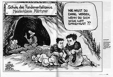 OLiver Schopf, politische Karikaturen, Karikaturist, UNICEF-Wettbewerb 2006 Ver&ouml;ffentlichung der Illustration im stern
