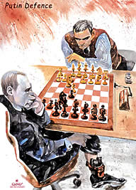 Oliver Schopf, Kariakturist: Schach: Putin, Karpov,Politik, Russland