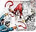 Oliver Schopf editorial cartoon, court room art, BAWAG-trial 2007 2008, claudia bandion-ortner, elsner, bandion-ortner, Schubert, herbst, kralik, reiter, kleiner, d�artagnan


