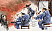 Oliver Schopf, Karikaturist, politische Karikaturen, Gerichtssaalzeichnungen Bawag-Prozess in &Ouml;sterreich 2007 2008