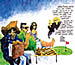 Oliver Schopf, editorial cartoons from Austria, cartoonist from Austria, Austrian illustrations, illustrator from Austria, court room art Austria 2008: Bawag, floettl, elsner, ruth elsner, bandion-ortner, the caribbean, pirate 