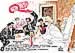 Oliver Schopf, editorial cartoons from Austria, cartoonist from Austria, Austrian illustrations, illustrator from Austria, court_room_art Austria 2008: Bawag, floettl, hausmaninger, schubert, elsner, krakow, bandion-ortner 

