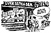 Oliver Schopf, politischer Karikaturist aus &Ouml;sterreich, politische Karikaturen aus &Ouml;sterreich, Karikatur Illustrationen Europa 2008: EU, feinkostladen, gammelkaese, gammelwein, gammelfleisch, gammelpolitik