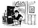 Oliver Schopf, editorial cartoons, cartoonist, great britain, 2007: gordon brow, terror