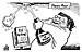 Oliver Schopf, editorial cartoon, cartoonist, europe 2007: barroso, eu-treaty, champagne, poland, jaroslaw kaczynski, happy hour