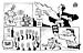 Oliver Schopf, editorial cartoons,cartoonist, austria 2007: frattini, green card, blue card, yellow card, red card, immigrants