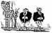 Oliver Schopf, editorial cartoons, Austrian cartoonist, austria 2008: alfred gusenbauer, wilhelm molterer, grand coalition, crumbling alfred gusenbauer, wilhelm molt