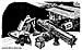 Oliver Schopf, editorial cartoons from Austria, cartoonist from Austria, Austrian illustrations, illustrator from Austria, editorial cartoon International 2008: international space station, toilette, plumber, space shuttle, repair 