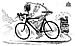 Oliver Schopf, editorial cartoons from Austria, cartoonist from Austria, Austrian illustrations, illustrator from Austria, editorial cartoon International 2008: sports, doping, bicycle, injection 