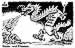 OLiver Schopf, editorial cartoons, cartoon from austria, austrian illustrator, china, tibet, olympic games, fire, chinese dragon