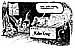 Oliver Schopf, editorial cartoons from Austria, cartoonist from Austria, Austrian illustrations, illustrator from Austria, editorial cartoon International 2008: Russia, USA, cold war, cellar, freezer, stalin, breshniev, reagan, sdi  