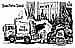 Oliver Schopf, editorial cartoons from Austria, cartoonist from Austria, Austrian illustrations, illustrator from Austria, editorial cartoon International 2008: stock market, crisis, toxic assets, garbage, taxpayer  