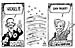Oliver  Schopf, editorial cartoons, Austrian cartoonist, world 2008: usa, campaign, caucus, iowa, new hampshire, barack obama, hillary clinton, change