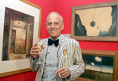 Jean Veenenboss 2004 at his exibition in Vienna Museums Quartier. Copyright: Chrisitian Fischer; der Standard.Jean Veenenboss, editorial cartoonist died 2005 