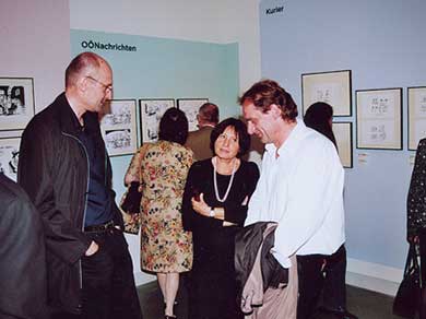 Oliver Schopf; politische Karikaturen; Karikaturmuseum Krems 2006; Oliver Schopf, editorial cartoonist and Horsch