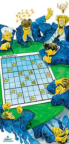  
Oliver Schopf, editorial cartoons from Austria, cartoonist from Austria, Austrian illustrations, illustrator from Austria, editorial cartoon
Europe EU eu European union members euro riddle sudoku 

