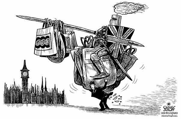  
Oliver Schopf, editorial cartoons from Austria, cartoonist from Austria, Austrian illustrations, illustrator from Austria, editorial cartoon
Europe Great Britain 2009 great britain england england great britain, expenses, parliament, knight, shopping

