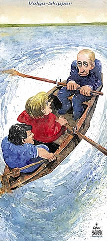  
Oliver Schopf, editorial cartoons from Austria, cartoonist from Austria, Austrian illustrations, illustrator from Austria, editorial cartoon
Europe EU eu European union and russia 2007, merkel, putin, barroso, volga, eu-summit, boat, skipper, rowing


