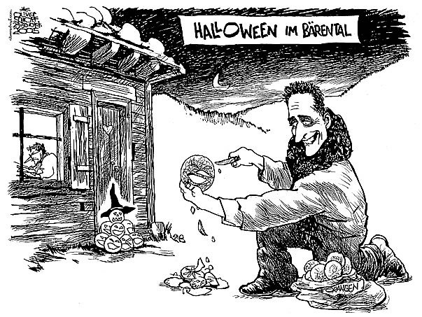  Oliver Schopf, politischer Karikaturist aus Österreich, politische Karikaturen, Illustrationen Archiv politische Karikatur Österreich: Parteien FPÖ 2006, fpoe, ns-verharmlosung, gammelfleisch, ablaufdatum, burschenschaft
