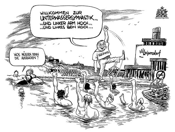  Oliver Schopf, politischer Karikaturist aus Österreich, politische Karikaturen, Illustrationen Archiv politische Karikatur Österreich: Parteien SPÖ 
SPÖ-Chef Alfred Gusenbauer 2006 Loipersdorg, Gusenbauer, SPÖ, Neupositionierung vor der Wahl im Herbst 2006
