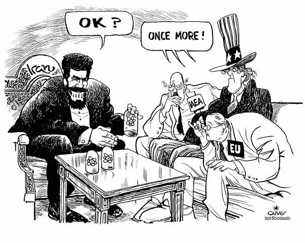 Oliver Schopf, editorial cartoons from Austria, cartoonist from Austria, Austrian illustrations, illustrator from Austria, editorial cartoon iran 
  Nuclear Program Iran and nuclear politic atomic bomb Bomb, Nuke, Cooking, Nuclear Program, Mahmoud Ahmadinejad us eu iaea
