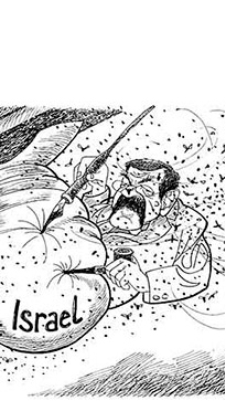 Oliver Schopf, politischer Karikaturist aus Österreich, politische Karikaturen, Illustrationen Archiv politische Karikatur Deutschland Günter Grass israelkritisches Prosagedicht 

