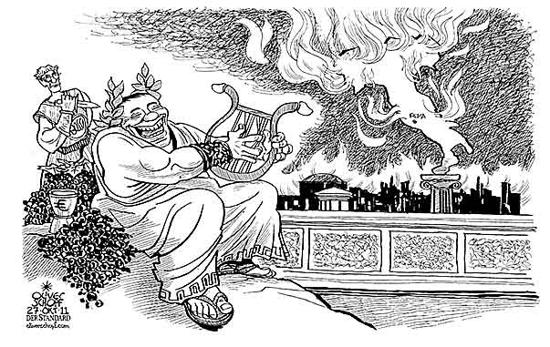  
Oliver Schopf, editorial cartoons from Austria, cartoonist from Austria, Austrian illustrations, illustrator from Austria, editorial cartoon
Europe EU eu European union italy 2011 EU ITALY BERLUSCONI BOSSI DEBT NERO ROME FIRE EURO 
