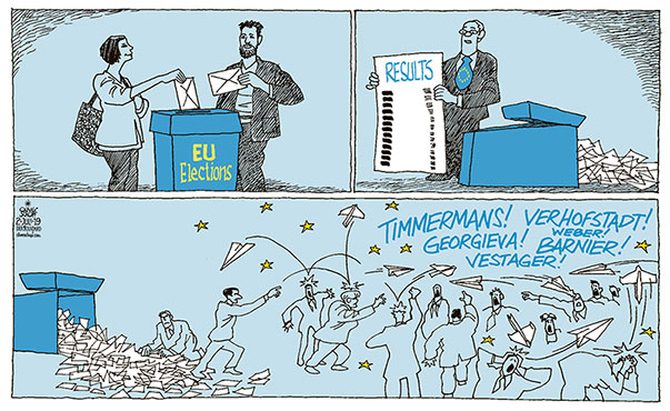  
Oliver Schopf, editorial cartoons from Austria, cartoonist from Austria, Austrian illustrations, illustrator from Austria, editorial cartoon
Europe EU eu European union elections 2019 EU SUMMIT BRUSSELS COUNCIL PRESIDENT COMMISSION DEMOCRACY VOTERS BALLOT BOX PAPER AIRPLANES   

