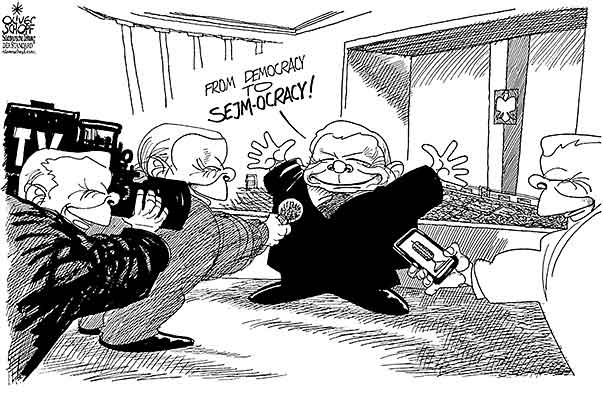  
Oliver Schopf, editorial cartoons from Austria, cartoonist from Austria, Austrian illustrations, illustrator from Austria, editorial cartoon
Europe EU eu European union poland POLAND 2016 POLAND KACZYNSKI PiS PARTY SEJM PARLIAMENT WARSAW FREEDOM PRESS SPEECH MEDIA  INTERVIEW  


