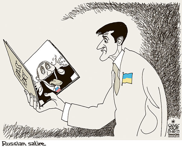  
Oliver Schopf, editorial cartoons from Austria, cartoonist from Austria, Austrian illustrations, illustrator from Austria, editorial cartoon
Europe Ucraine Ukraine 2019 UKRAINE PASSPORT VOLODYMYR ZELENSKY SATIRE PUTIN PHOTO    
