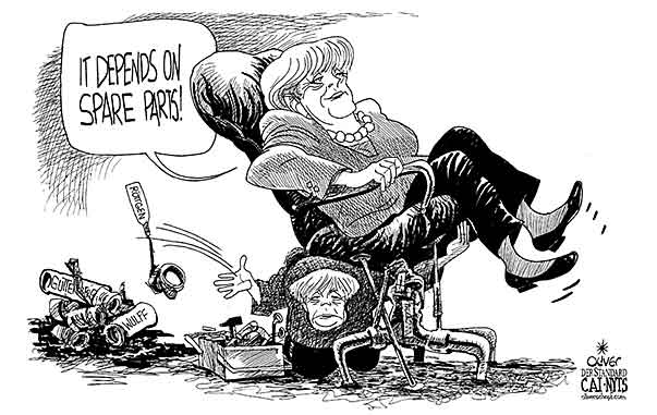 Oliver Schopf, editorial cartoons from Austria, cartoonist from Austria, Austrian illustrations, illustrator from Austria, editorial cartoon politics politician Germany 2012 MERKEL CHANCELLOR CDU ROETTGEN CHAIR SPARES SPARE PARTS REPAIR

 


 2010. 