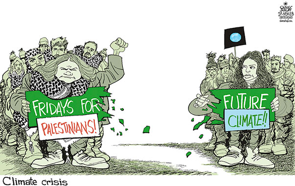 Oliver Schopf, editorial cartoons from Austria, cartoonist from Austria, Austrian illustrations, illustrator from Austria, editorial cartoon politics politician International, Cartoon Movement, CartoonArts International 2023: CLIMATE CRISIS CHANGE FRIDAYS FOR FUTURE GRETA THUNBERG LUISA NEUBAUER GAZA PALESTINIANS KEFFIYEH KUFIYYA HEADDRESS SEPARATION AMSTERDAM 











