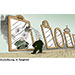 Oliver Schopf, editorial cartoons from Austria, cartoonist from Austria, Austrian illustrations, illustrator from Austria, editorial cartoon politics politician Europe, Cartoon Arts International, 2022: UKRAINE WAR PUTIN SPECIAL OPERATION Z MIRROR HALL OF MIRRORS BREAK BROKEN GLASS
