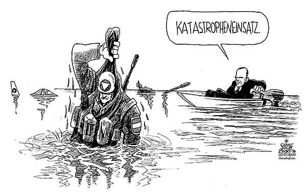 Oliver Schopf, politischer Karikaturist aus Österreich, politische Karikaturen aus Österreich, Karikatur Cartoon Illustrationen Politik Politiker Österreich 2014: bundesheer_strategie
