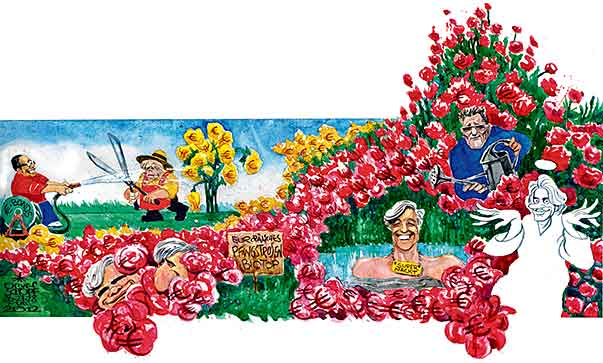 Oliver Schopf, politischer Karikaturist aus Österreich, politische Karikaturen aus Österreich, Karikatur, Illustrationen Politik Politiker Österreich 2012 FAYMANN SPINDELEGGER HOLLANDE MERKEL GRASSER MEISCHBERGER HOCHEGGER PFINGSTROSEN EURO KRISE KORRUPTION 































 








 
  