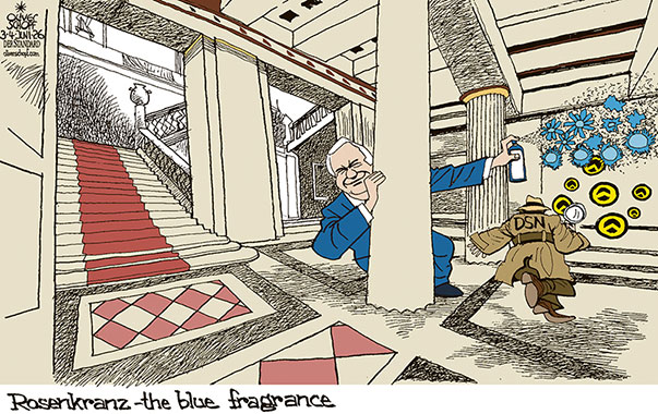 Oliver Schopf, politischer Karikaturist aus Österreich, politische Karikaturen aus Österreich, Karikatur Cartoon Illustrationen Politik Politiker Österreich Cartoon Movement, @oliverschopf.bsky.social 2026: FPÖ PARLAMENT HOHES HAUS DSN DIREKTION STAATSSCHUTZ UND NACHRICHTENDIENST BEOBACHTEN MITARBEITER IDENTITÄRE WALTER ROSENKRANZ PRÄSIDENT DES NATIONALRATS PARFÜM BESCHÖNIGEN VERHARMLOSEN 













































