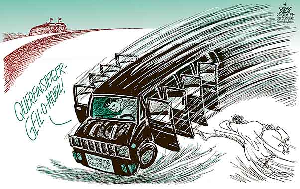 Oliver Schopf, politischer Karikaturist aus Österreich, politische Karikaturen aus Österreich, Karikatur Cartoon Illustrationen Politik Politiker Österreich 2017 ÖVP LISTE KURZ PARTEITAG OBMANN WAHL GEILOMOBIL QUEREINSTEIGER AUTO TÜR KANZLERKANDIDAT 



 