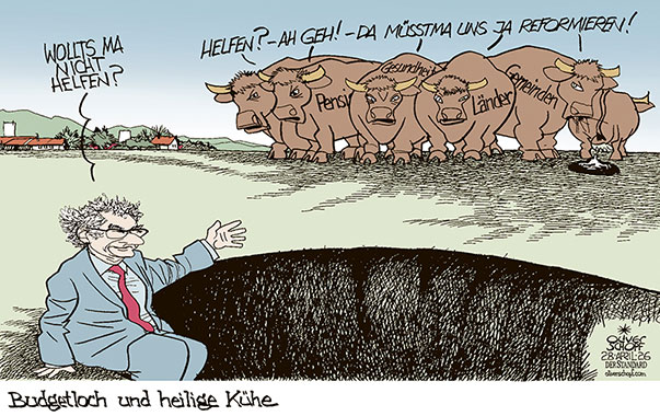 Oliver Schopf, politischer Karikaturist aus Österreich, politische Karikaturen aus Österreich, Karikatur Cartoon Illustrationen Politik Politiker Österreich Cartoon Movement, @oliverschopf.bsky.social 2026: BUDGET BUDGETLOCH MARKUS MARTERBAUER FINANZMINISTER DEFIZIT HEILIGE KÜHE FÖDERALISMUS BUND LÄNDER GEMEINDEN PENSIONEN GESUNDHEIT REFORM UNWILLIG 











































