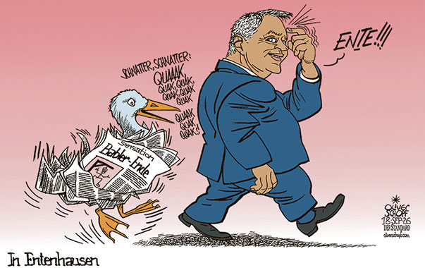 Oliver Schopf, politischer Karikaturist aus Österreich, politische Karikaturen aus Österreich, Karikatur Cartoon Illustrationen Politik Politiker Österreich Cartoon Movement, @oliverschopf.bsky.social 2026: SPÖ BABLER ENDE RÜCKTRITT MEDIEN BOULEVARD MELDUNG FAKE NEWS ENTE ZEITUNGSENTE 


















































