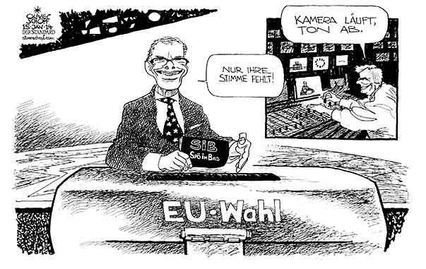 Oliver Schopf, politischer Karikaturist aus Österreich, politische Karikaturen, Illustrationen Archiv politische Karikatur Österreich: Europawahl 2014 eugen freund kanditiert für spö in der europawahl

 