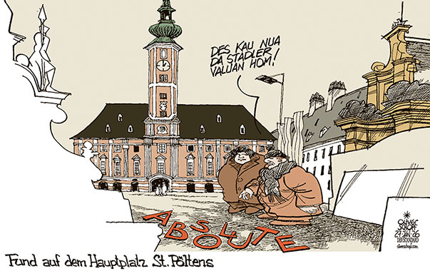 Oliver Schopf, politischer Karikaturist aus Österreich, politische Karikaturen aus Österreich, Karikatur Cartoon Illustrationen Politik Politiker Österreich Cartoon Movement, @oliverschopf.bsky.social 2026: ST. PÖLTEN GEMEINDERATSWAHLEN BÜRGERMEISTER MATTHIAS STADLER VERLUST VERLOREN ABSOLUTE MEHRHEIT RATHAUS HAUPTPLATZ STADTPLATZ FUND






































